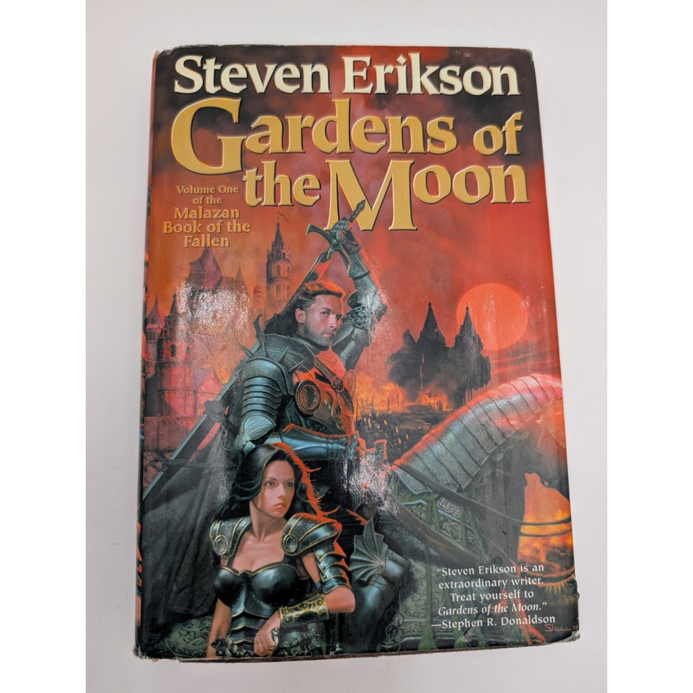 Gardens of the Moon Steven Erikson Hardcover Malazan Book One 1999 Tor